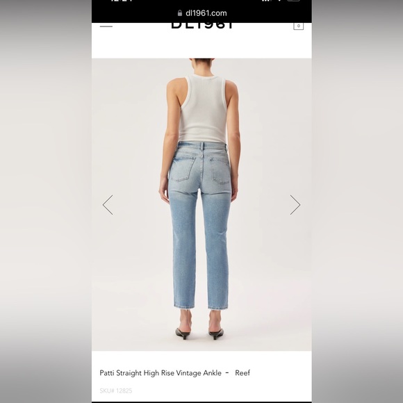 DL1961 size 29 - Patti Straight High Rise Vintage Ankle Designer Jean - Picture 1 of 9